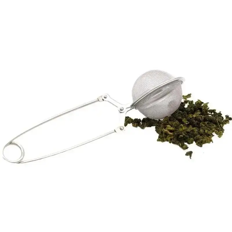 Circular Tea Ball Filter Soup Bag Filter Stainless Steel Tea Strainer Tea Maker Tea Filter Multi-functional Tea Set Accessories