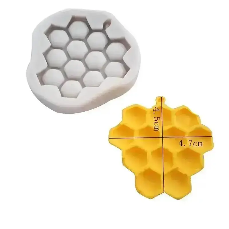 New Honeycomb Mold Silicone Baking Accessories Bee 3D DIY Sugar Craft Chocolate Cutter Mould Fondant Cake Decorating Tool