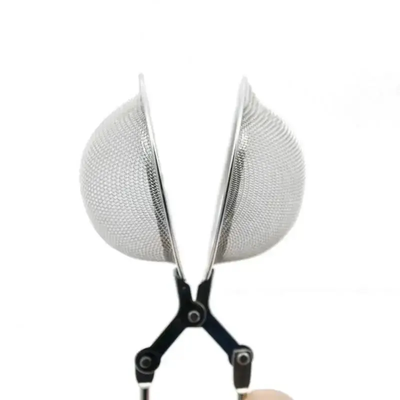 Circular Tea Ball Filter Soup Bag Filter Stainless Steel Tea Strainer Tea Maker Tea Filter Multi-functional Tea Set Accessories
