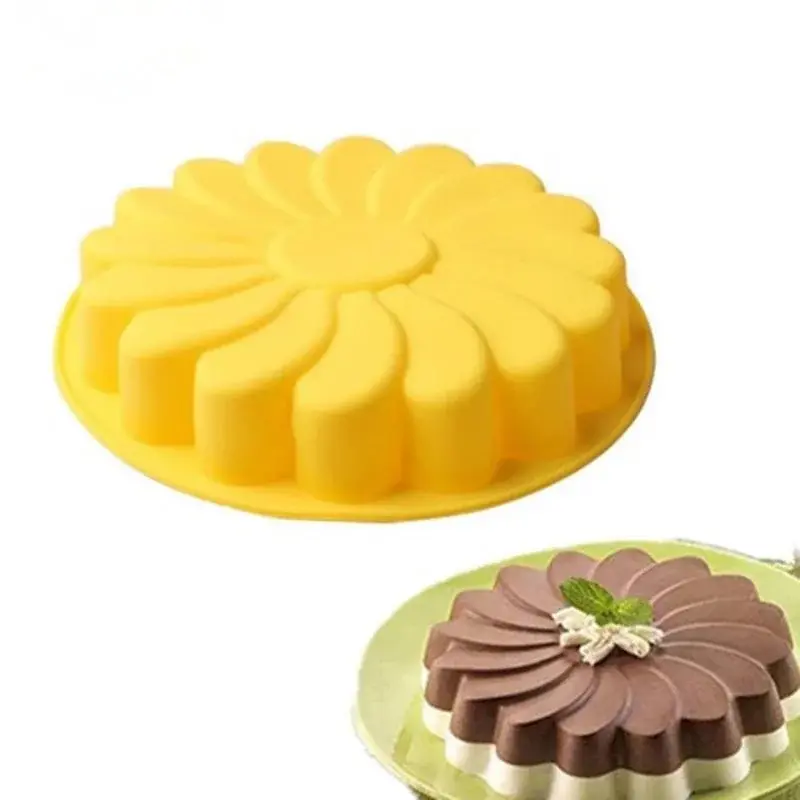 Creative Kitchen Baking Handmade 3D Silicone Cake Molds DIY Sunflower Baking Dish Bakeware Dessert Pastry Cake Decor Accessories