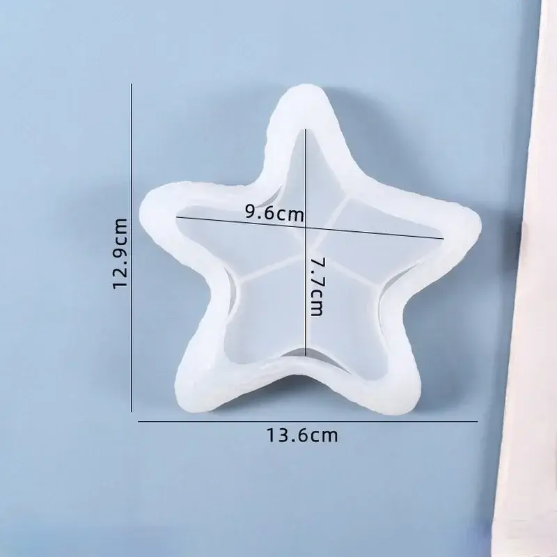 DIY Epoxy Resin Mold Leaf Starfish Plate Mold Mirror Crystal Silicone Fruit Table Inner Box UV Resin Arts And Crafts Mold