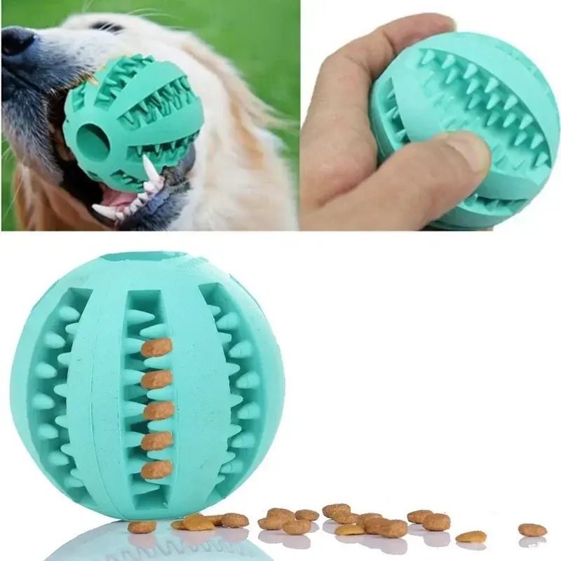 New Silicone Interactive Anti-Bite Puppy Toy Ball Teeth Cleaning And Teething Supplies Available In Many Colors Pet Supplies