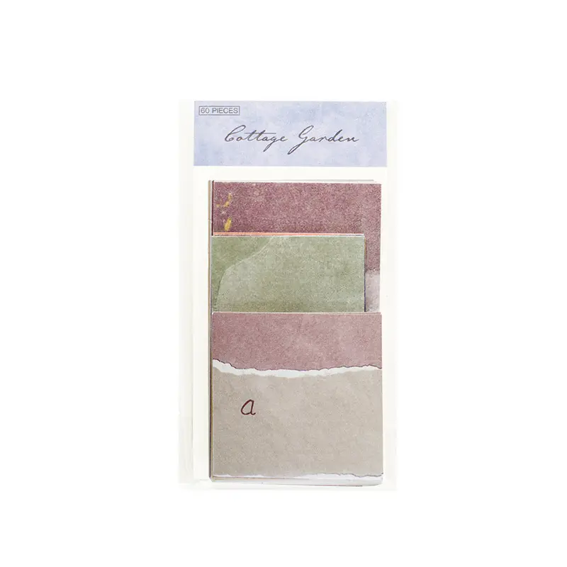 60 Pcs Ins Style Creative Small Fresh Collage Retro Memo Basic Diary Material Paper Scrapbook Suitable Home Paper Sticker