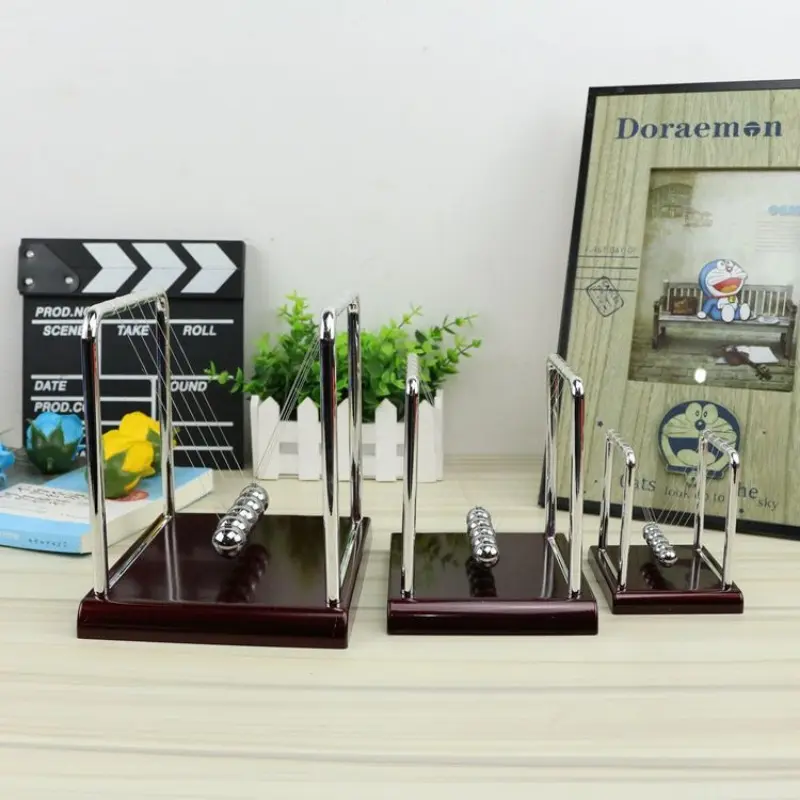 Newton's Cradle Desk Decor Metal Pendulum Ball Steel Balance Ball Newton Ball Physics Science Pendulum Suitable Home Table Decor