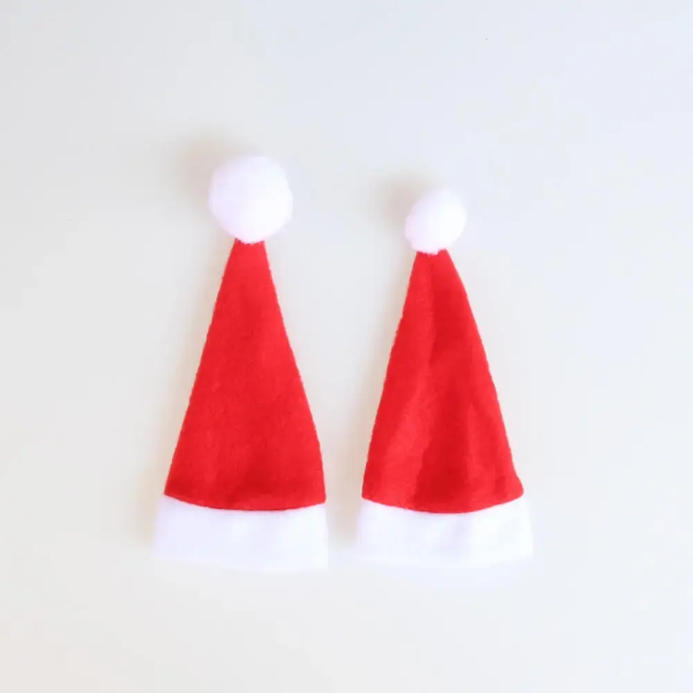 10pcs Christmas Tableware Knife Fork Set Holder Mini Santa Claus Hat Christmas Decorations for Home Navidad New Year
