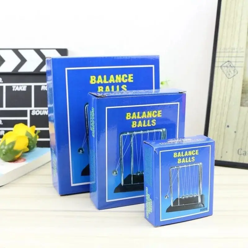 Newton's Cradle Desk Decor Metal Pendulum Ball Steel Balance Ball Newton Ball Physics Science Pendulum Suitable Home Table Decor