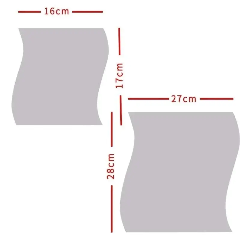 New 1PC 3D Acrylic Mirror Surface Wall Sticker DIY Wave Mirror Design For Home Living Room TV Wall Art Decoration Removable