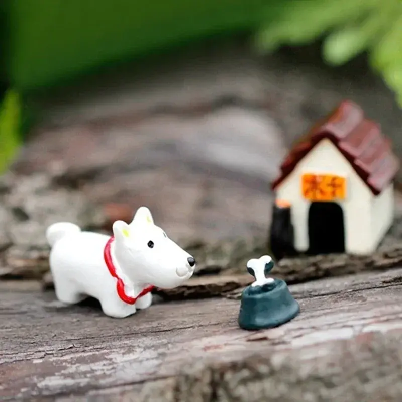 Creativity DIY Succulent Plants Pot Culture Micro Lands Craft Fairy Dog House Decoration Accessories Home Desktop Decorative