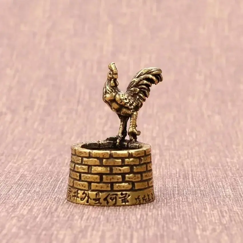 New Bronze Rooster Statue Water Well Architecture Modern Art Sculpture Metal Crafts Home Decoration Garden Decoration Figurines