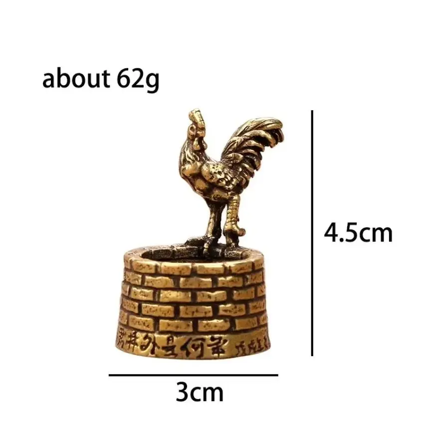 New Bronze Rooster Statue Water Well Architecture Modern Art Sculpture Metal Crafts Home Decoration Garden Decoration Figurines