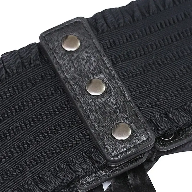 2025 Summer Fashion Design Women Elastic Belts Sexy Black Pu Leather Wide Corset Ladies Belt Trend Versatile Famale Cummerbunds