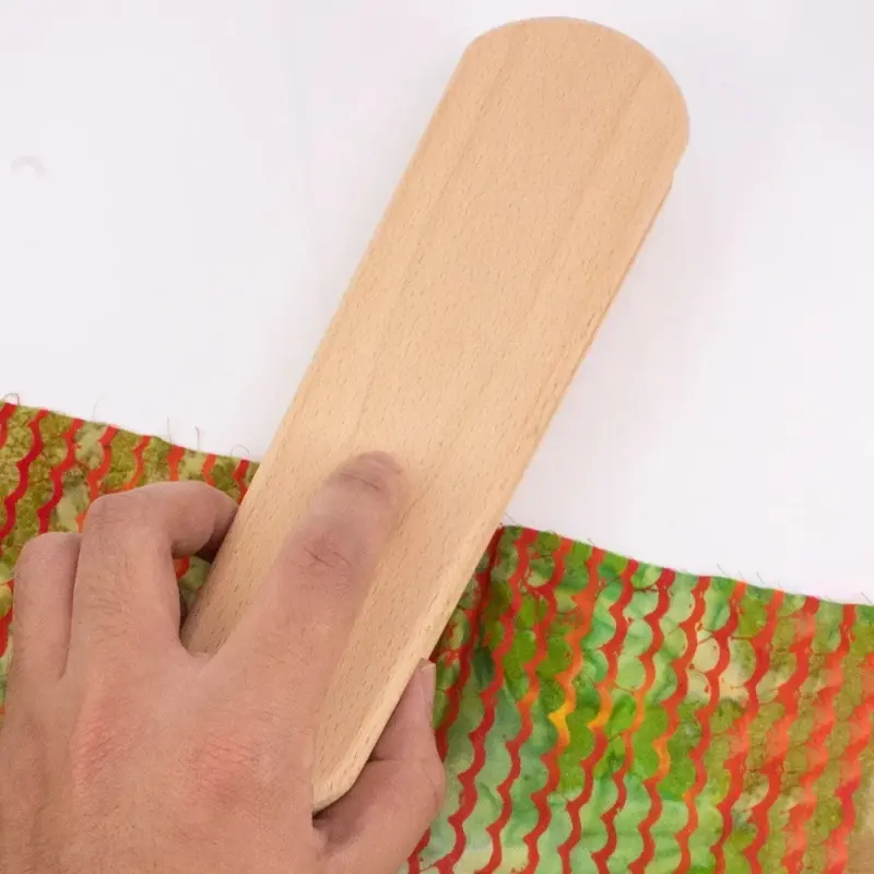Multi-Purpose Beech Wooden Tailors Clapper Professional Double Sided Pressing Pad for Quilting Sewing Ironing Fabric Accessories