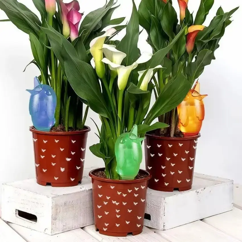 1Pcs Automatic Watering Device Lazy Self-Water Drip Irrigation Indoor Flower Plant Spike Dripper Garden Watering Tools Cute Bird