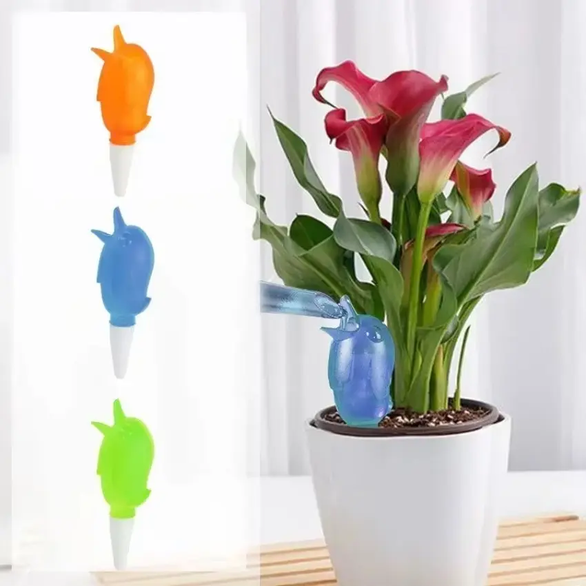 1Pcs Automatic Watering Device Lazy Self-Water Drip Irrigation Indoor Flower Plant Spike Dripper Garden Watering Tools Cute Bird