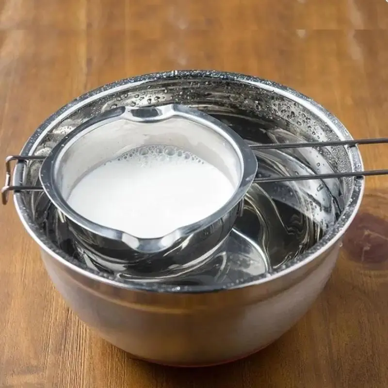 Practical Milk Bowl Double Pot Cookware Stainless Steel Chocolate Butter Melting Pot Dessert Tool Accessory Kitchen Baking Tools