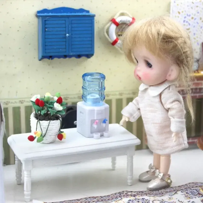 Living Room The Dollhouse Mini Accessories Mini Water Dispenser Home Decoration Accessories Miniature Food Play Scene Model
