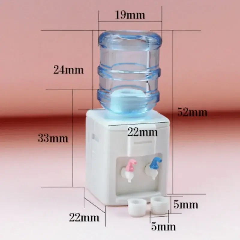 Living Room The Dollhouse Mini Accessories Mini Water Dispenser Home Decoration Accessories Miniature Food Play Scene Model