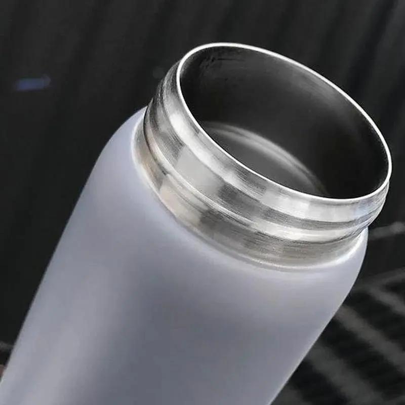500ml Wooden Lid Stainless Steel Water Bottle Vacuum Flask Vacuum Sport Water Bottles For Student Portable Home Drink Cups