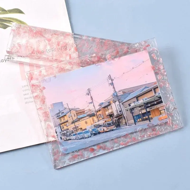Photo Frame Mold Photo Frame Resin Mold DIY Standing Photo Holder Silicone Mold Epoxy Resin Creative Family Photo Frame Supplies