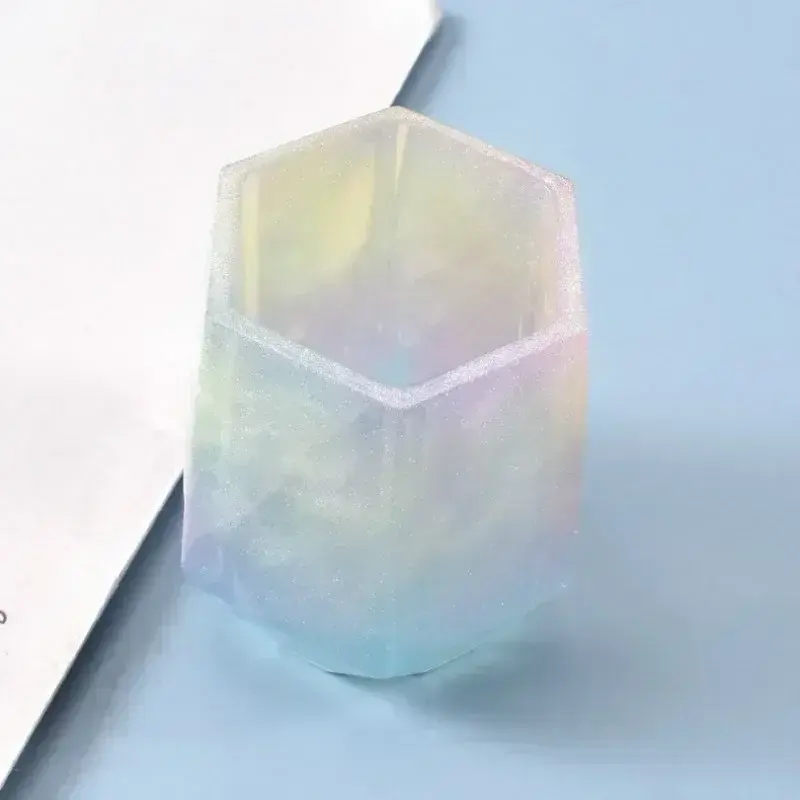 Home Decor Ornament Creative Gift Handmade Molds Hexagon Vases Silicone Molds DIY Plaster Concrete Pen Holder Planter Mould