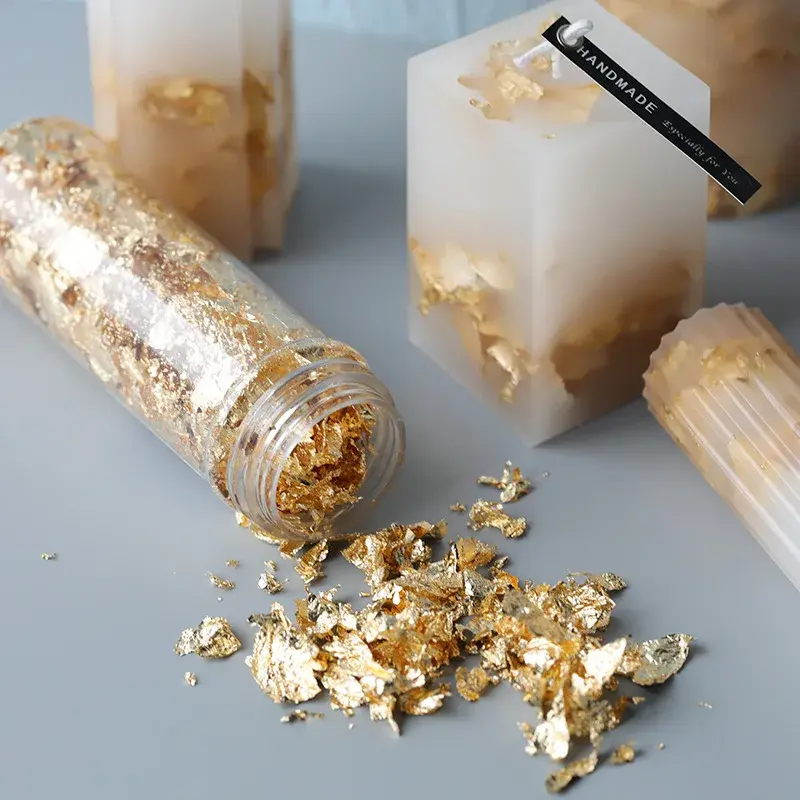 New 1 Bottles Gold Foil Of The Candle 2g Wax Foil Handmade Candles Creative Scented Candles DIY Materials Mousse Foil Decoration