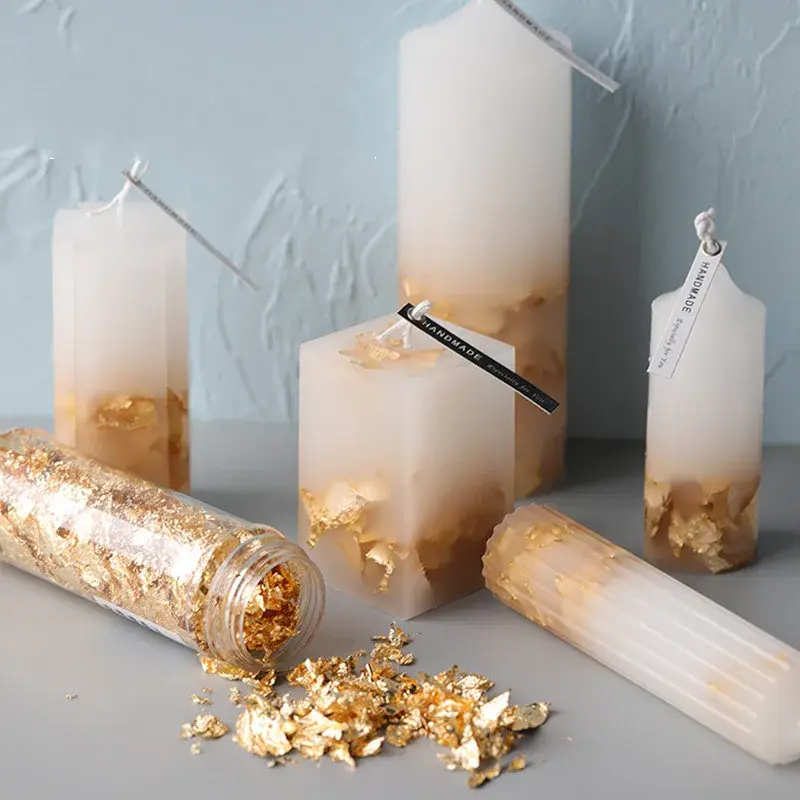 New 1 Bottles Gold Foil Of The Candle 2g Wax Foil Handmade Candles Creative Scented Candles DIY Materials Mousse Foil Decoration
