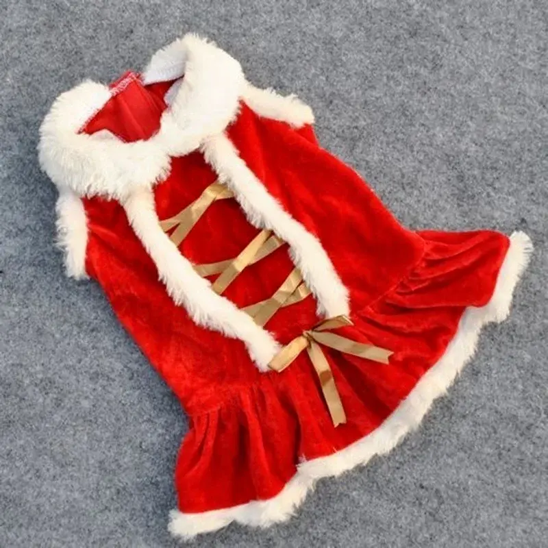 Puppy Christmas Skirt Christmas Decoration Elderly Clothes Pet Clothing Dog Winter Skirt Pet Clothing