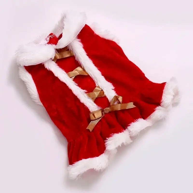 Puppy Christmas Skirt Christmas Decoration Elderly Clothes Pet Clothing Dog Winter Skirt Pet Clothing