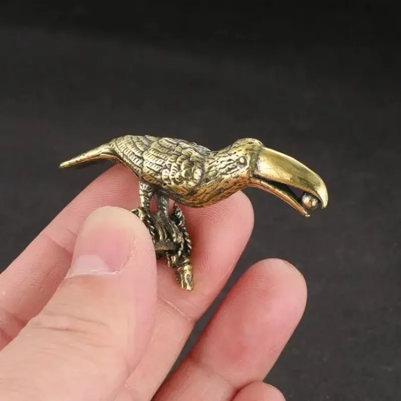 New Small And Cute Simulation Bird Incense Holder Home Decoration Crafts Collections Retro Parrot Small Statue Desk Ornament