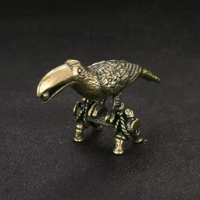 New Small And Cute Simulation Bird Incense Holder Home Decoration Crafts Collections Retro Parrot Small Statue Desk Ornament