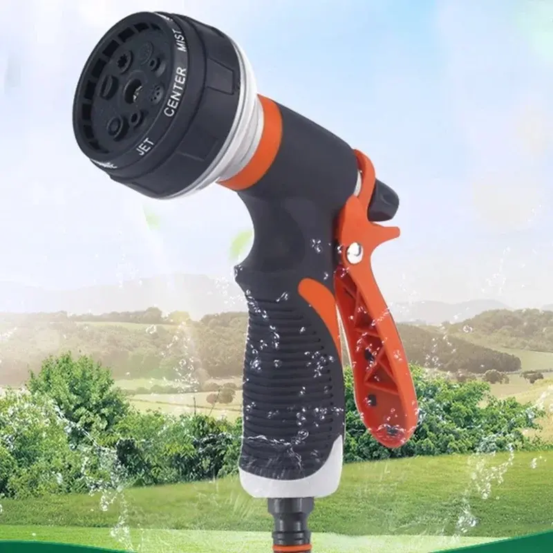 Adjustable Garden Hose Car Wash Water Gun Garden Washing Cleaner High Power Pressure Car and Hose Nozzle Washer Water Spray Gun