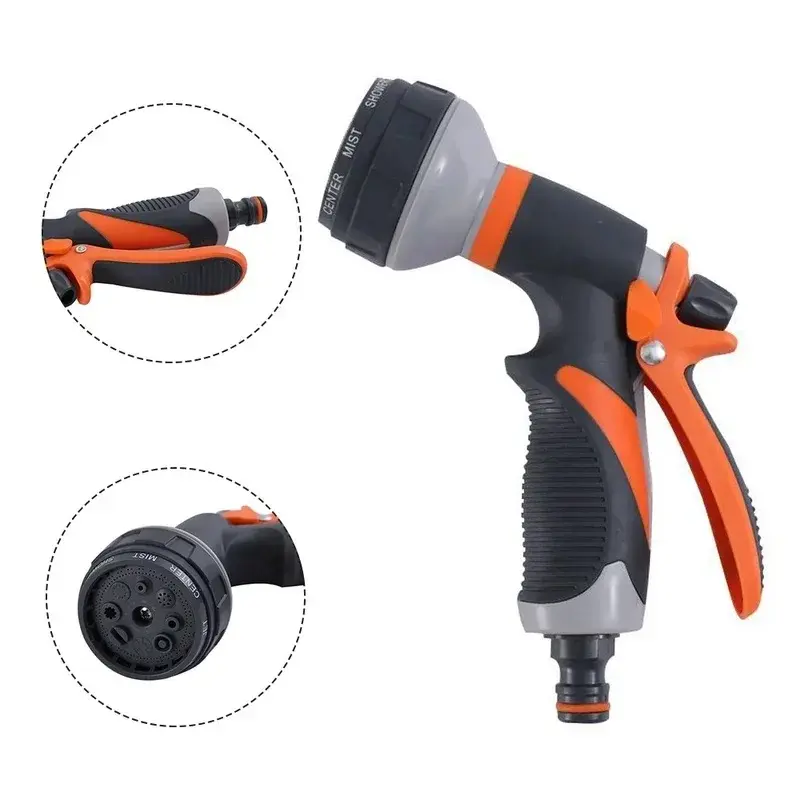Adjustable Garden Hose Car Wash Water Gun Garden Washing Cleaner High Power Pressure Car and Hose Nozzle Washer Water Spray Gun