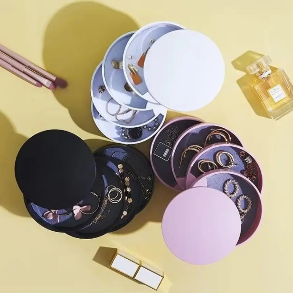 1Pcs Hot Sell Multifunctional Plastic Jewelry Box Bubble Cosmetic Storage Portable Container Desktop Storage Box Home Supplies