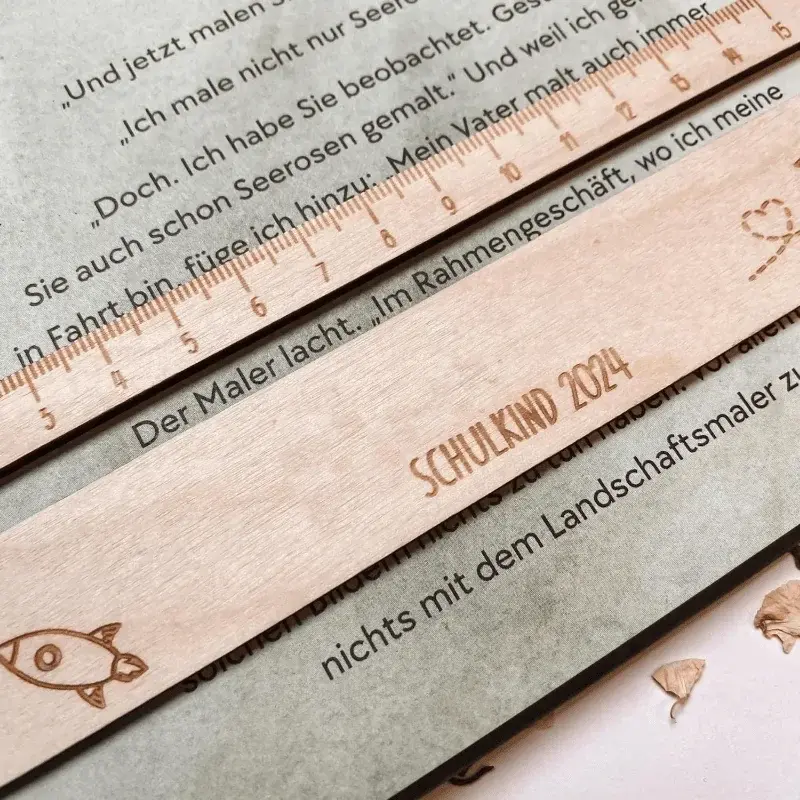 Text Guide Learning Tool Reading Strips Wooden Children Ruler Small Paragraph Size Tracking Rulers Measuring Ruler