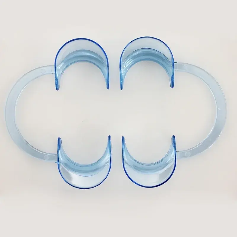 10pcs C-shaped Plastic Cheek and Lip Retractor Dentist Dental Mouth Opener C-shaped Mouth Opener