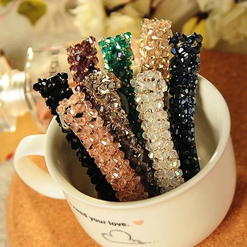 Creative Delicate Fashion Bling Headwear Fashion Handmade Full Crystal Hair Clip Barrette Hairpin Accessories Give Friend Gifts