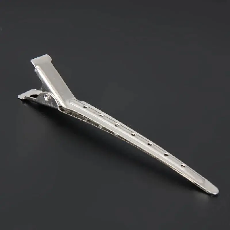 10PCS Partition Hair Clip Spring Hairdressing Tools Girls Stainless Steel Duckbill Clip Type Styling Accessory Lady Hair Decor