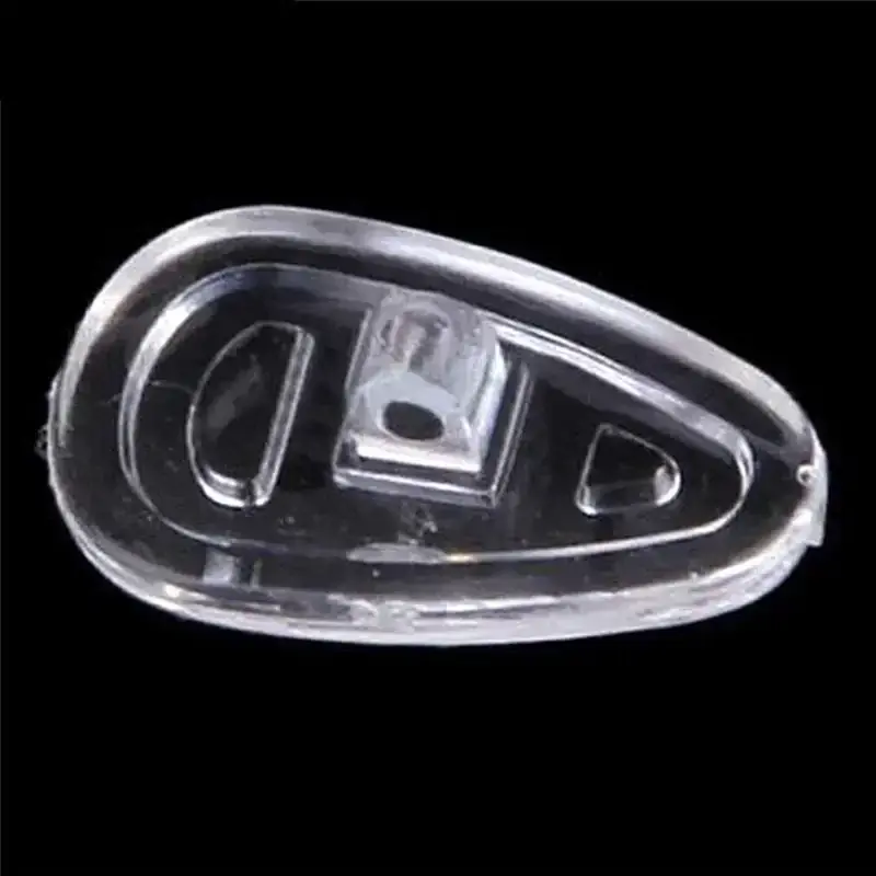 10 Pairs of Glasses Nose Pads Screw-in Soft Oval Silicone Air Chamber Glasses Non-slip Nose Pads