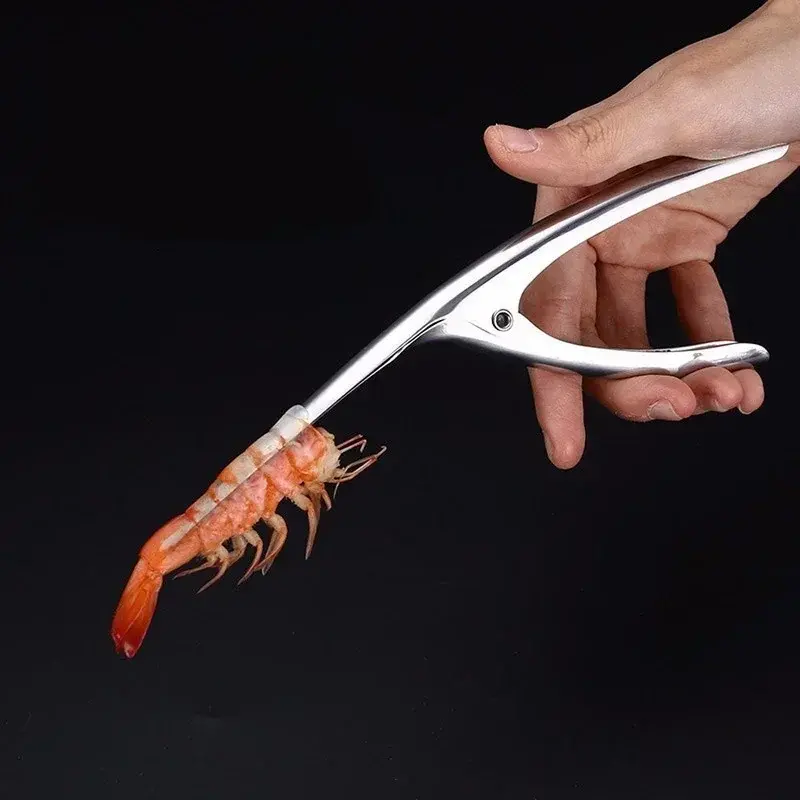 Portable Shrimp Removal Clip Stainless Steel Shrimp Peeler Seafood Tool Lobster Sheller Shrimps Back Opening Tools Kitchen Tools