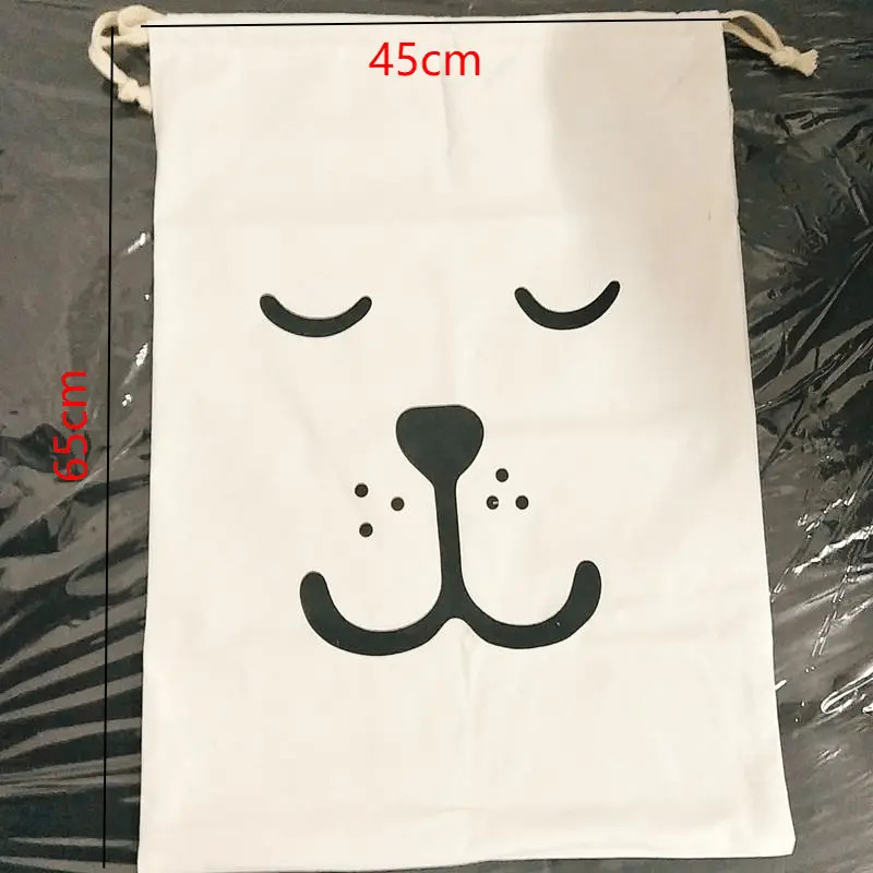 New Large Travel Bedroom Livingroom Storage Canvas Laundry Bag Hanging Drawstring Sack Storage Suitable Home Storage Clothe Bag