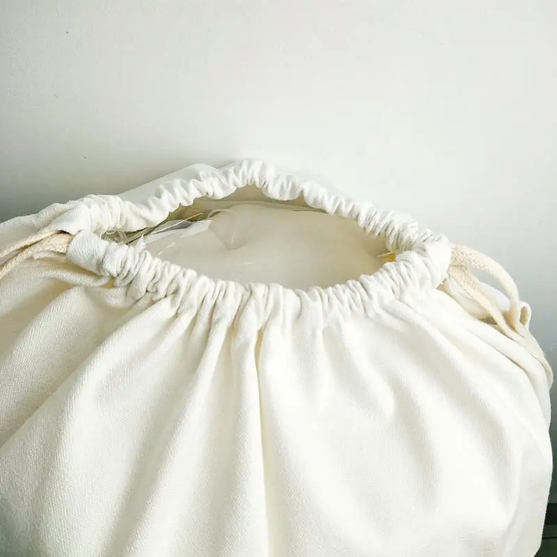 New Large Travel Bedroom Livingroom Storage Canvas Laundry Bag Hanging Drawstring Sack Storage Suitable Home Storage Clothe Bag