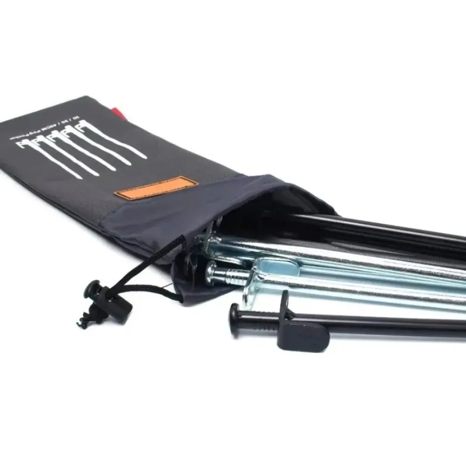 New 1 Pcs Outdoor Tent Pegs Bag Camping Tent Accessories Hammer Wind Rope Tent Nail Storage Pouch Cover Case Travelling Supplies