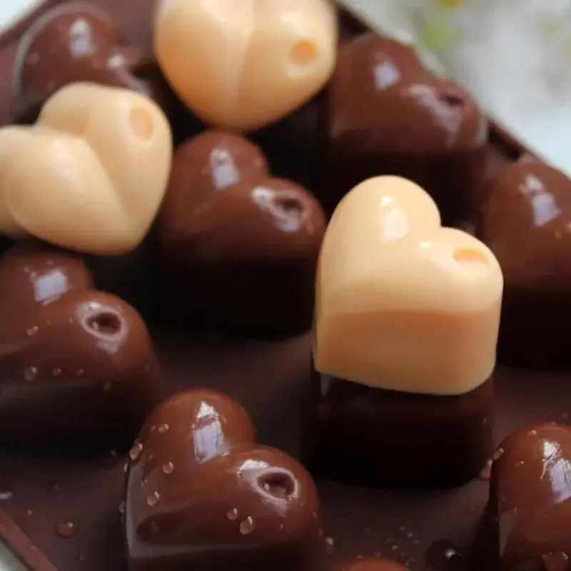 15 Holes Handmade Creative Chocolate Mold Silicone Cake Baking Heart Shape Pan Mould Chocolate Cupcake Muffin Kitchen Bake Tool