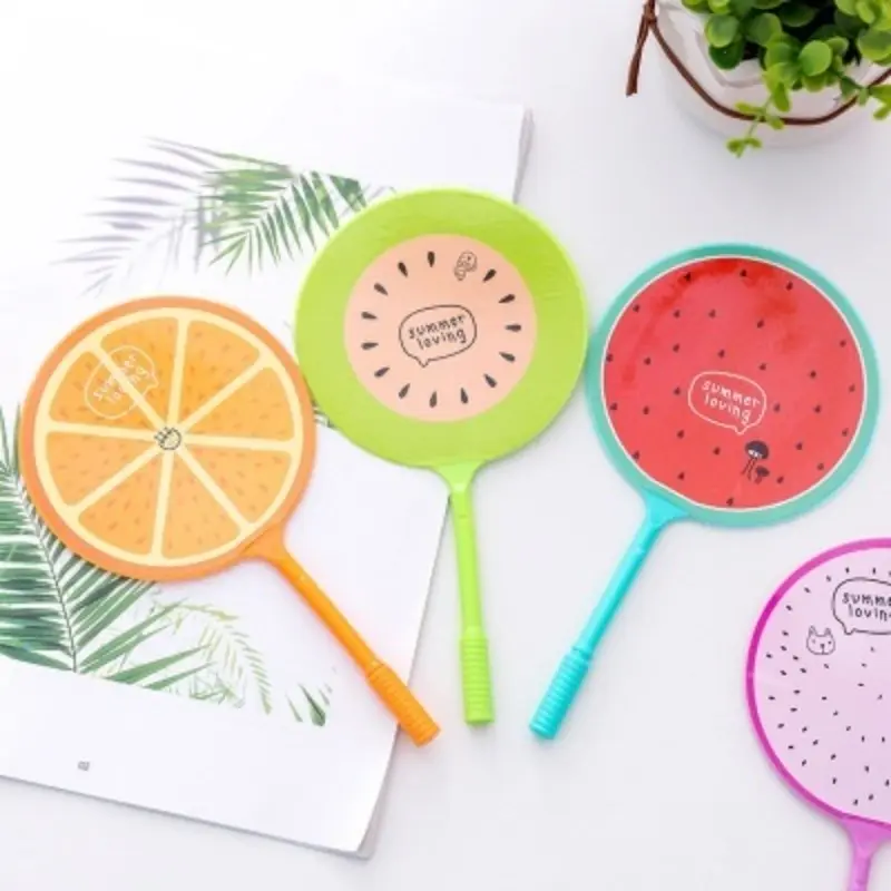 Creative 1Pc Unique Ball Pen New Cartoon Cat Fan Shape Ballpoint Pen Student Learning School Supplies Color Random Handheld Fans