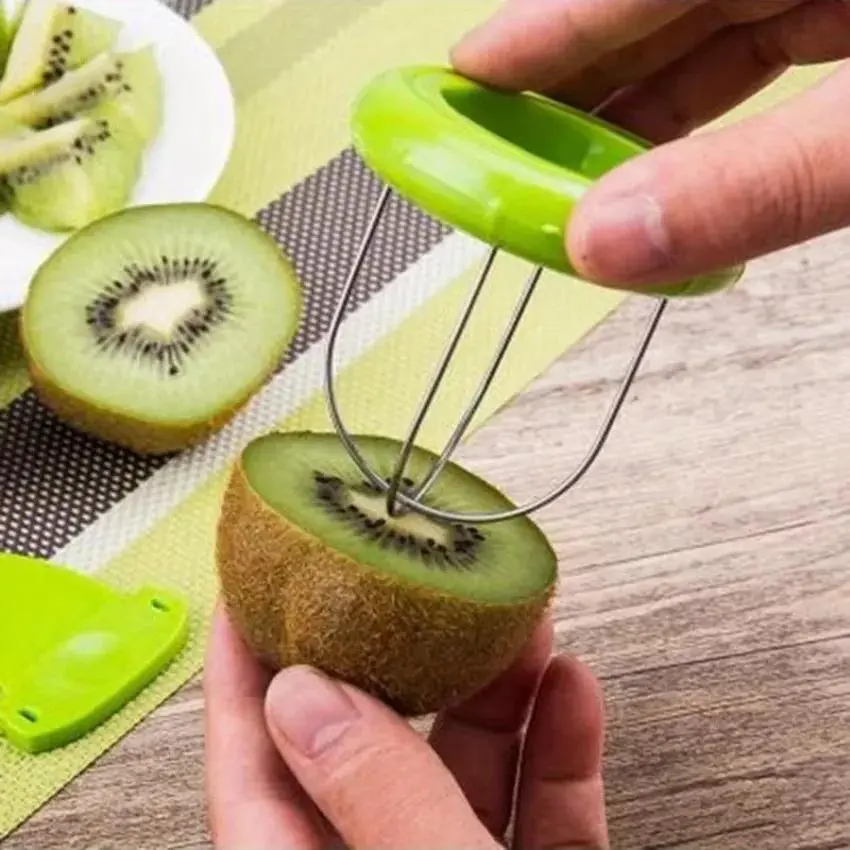 New Fruit Tools Reative Cut Kiwis Peeling Utensils Dig Kiwis Fruit Slicer Fruit Knife Kiwis Peel Split Tool Kitchen Gadgets