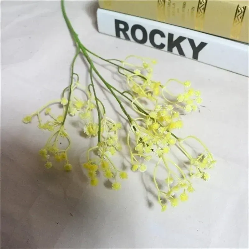 1PCS/bunch Artificial Gypsophila Lavender Magnolia Flower Fake Silk Wedding Party Bouquet Home Decor Wedding Table Decoration