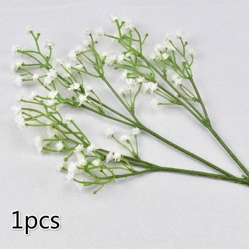 1PCS/bunch Artificial Gypsophila Lavender Magnolia Flower Fake Silk Wedding Party Bouquet Home Decor Wedding Table Decoration
