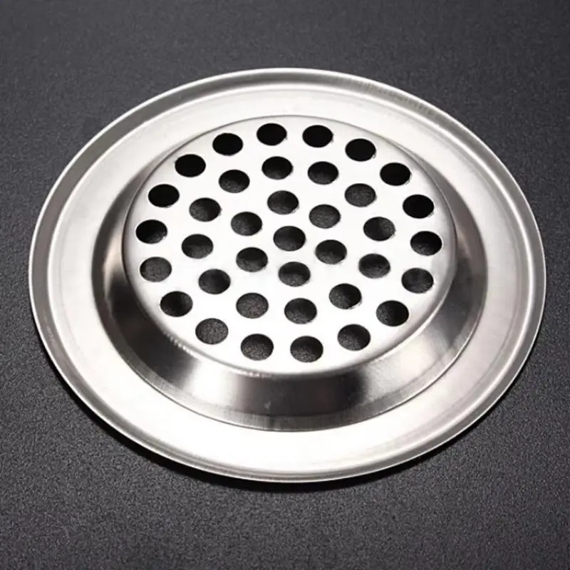 5 Pcs Stainless Steel Mesh Sink Strainer Kitchen Bath Hair Catcher Trap Drain Filter Circular Stainless Steel Pool Funnel Tools