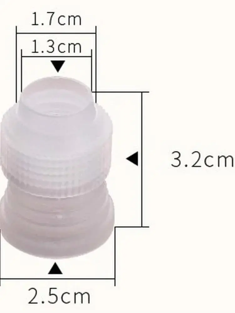 10Pc Pastry Tool Small Decorate Nozzle Cake Decoration Converter Coupler Cake Tool Converter Icing Pipe Nozzle Tips Kitchen Tool
