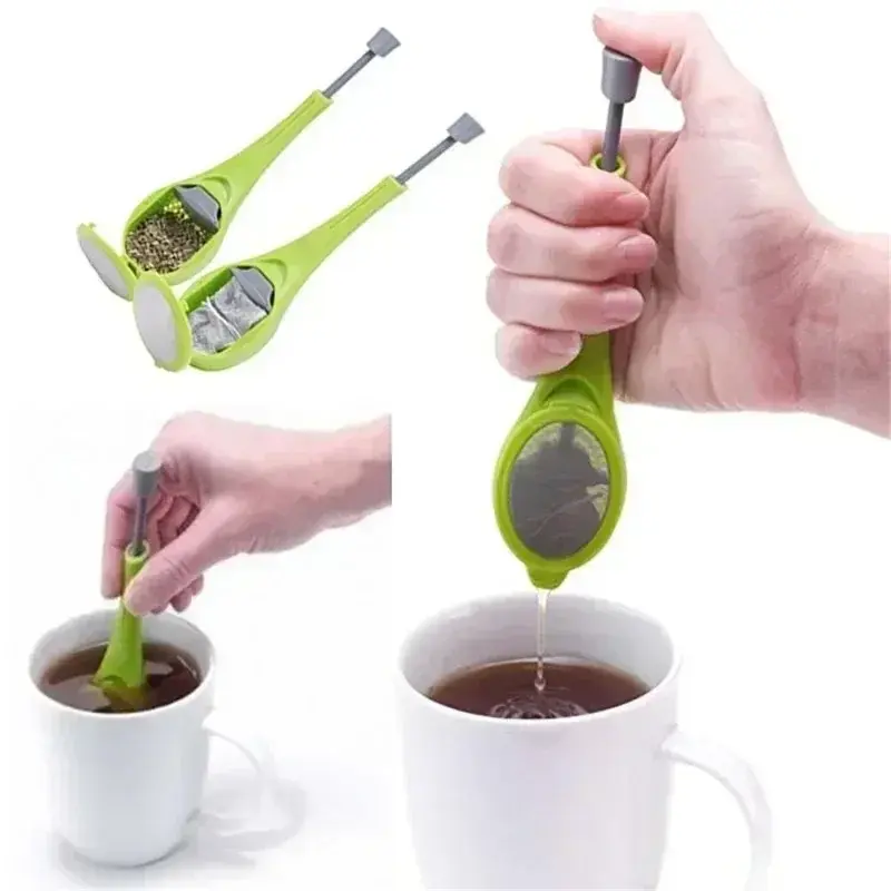 Manual Press Tea Filter Household Silicone Tea Filter Kitchen Tools Food Grade Tea Brewing Filtering Teas Brewing Accessories